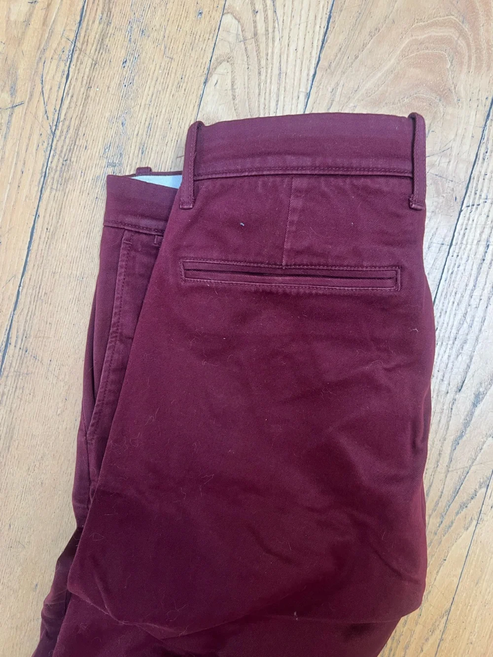 J. Crew Men's Maroon Slim Chinos